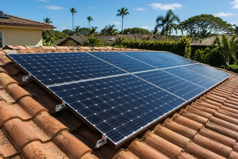Installation de panneaux solaires à Saint-Jean